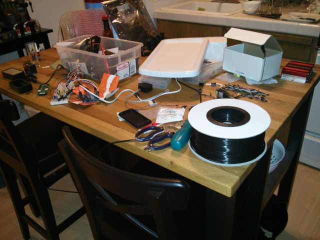 The wreckage that has become my kitchen(ette).