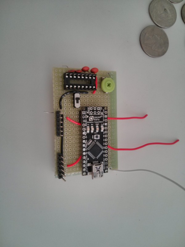 eyeballing component placement on new circuit board.